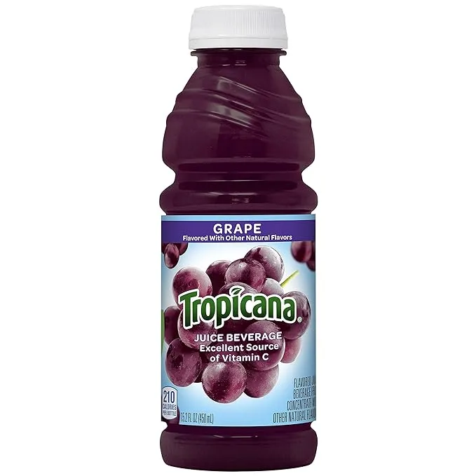 Tropicana 100% Juice, Strawberry Orange, 10 fl oz (Pack of 15) - Real Fruit Juices, Vitamin C Rich, No Added Sugars, No Artificial Flavors