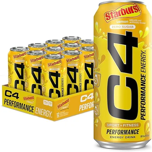 C4 Original Sugar Free Energy Drink 16oz (Pack of 12) | Cherry Limeade | Pre Workout Performance Drink with No Artificial Colors or Dyes