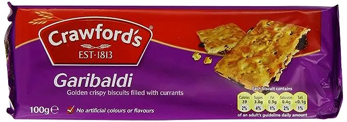 Crawford's Garibaldi Biscuits, 3.52 Ounce (Pack of 6)