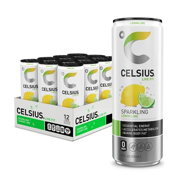 CELSIUS Sparkling Kiwi Guava, Functional Essential Energy Drink 12 Fl Oz (Pack of 12)