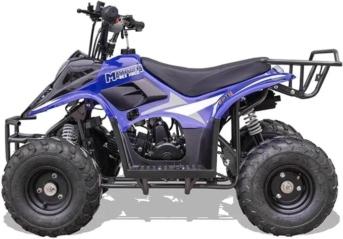 MotoTec Rex 110cc 4-Stroke Kids Gas ATV Blue 49x29x32"MotoTec Rex 110cc 4-Stroke Kids Gas ATV Blue 49x29x32"