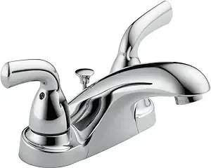 Delta B2510LF-PPU Foundations: Two Handle Centerset Bathroom Faucet - Chrome