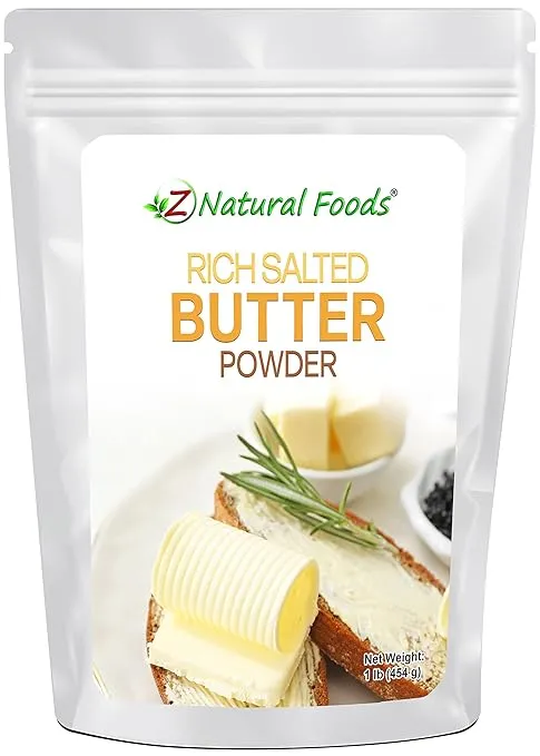 Rich Salted Butter Powder- Gluten Free- Non GMO- Hormone Free-B