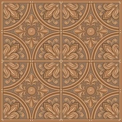 Inhome Chelsea Bronze Peel & Stick Tin Tiles