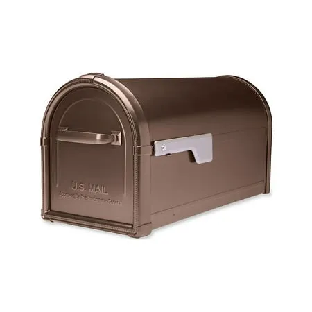 Architectural Mailboxes 5593C-CG-10 Hillsborough Post Mount Mailbox, Large, Copper