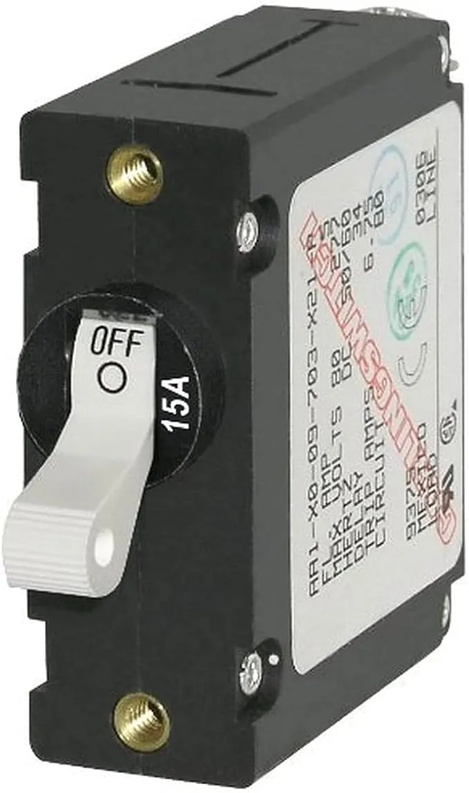 Blue Sea Systems A-Series Toggle Single Pole Circuit Breakers