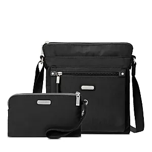 Baggallini Go Bagg with RFID Wristlet - Black