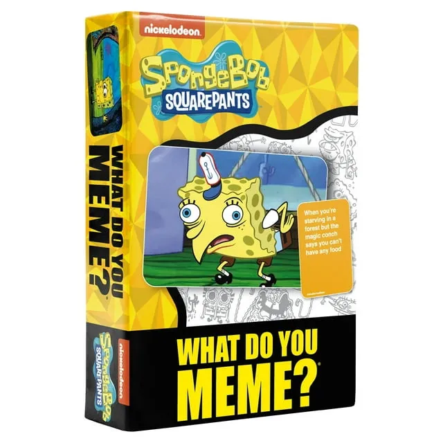 WHAT DO YOU MEME?® Spongebob Squarepants Expansion Pack - Family Card Games for Kids and Adults