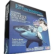 WILD ENVIRONMENTAL SCIENCE Extreme Sharks of the World - Science Craft Kit - Make Models, Dioramas and Study the Most Extreme Animals - For Ages 6+