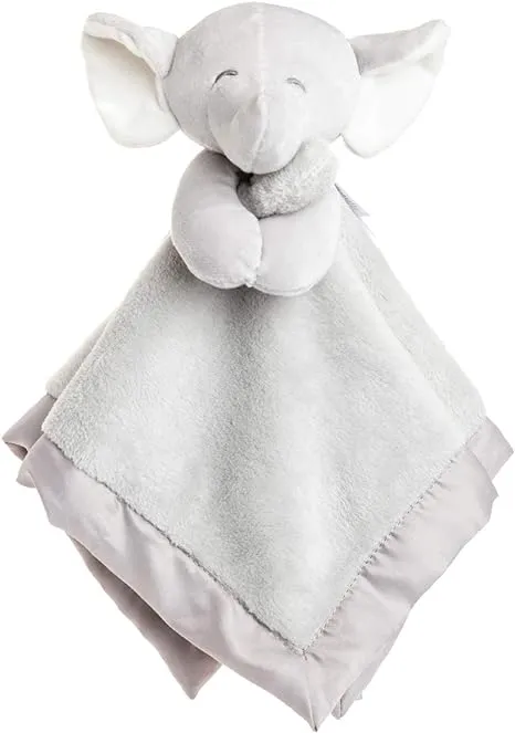 KIDS PREFERRED Carter's Elephant Plush Stuffed Animal Snuggler Lovey Security Blanket - GrayKIDS PREFERRED Carter's Elephant Plush Stuffed Animal Snuggler Lovey Security Blanket - Gray