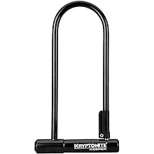 Kryptonite Keeper 12 Standard Heavy Duty Bicycle U-Lock with Bracket (4-Inch x 8-Inch), Black