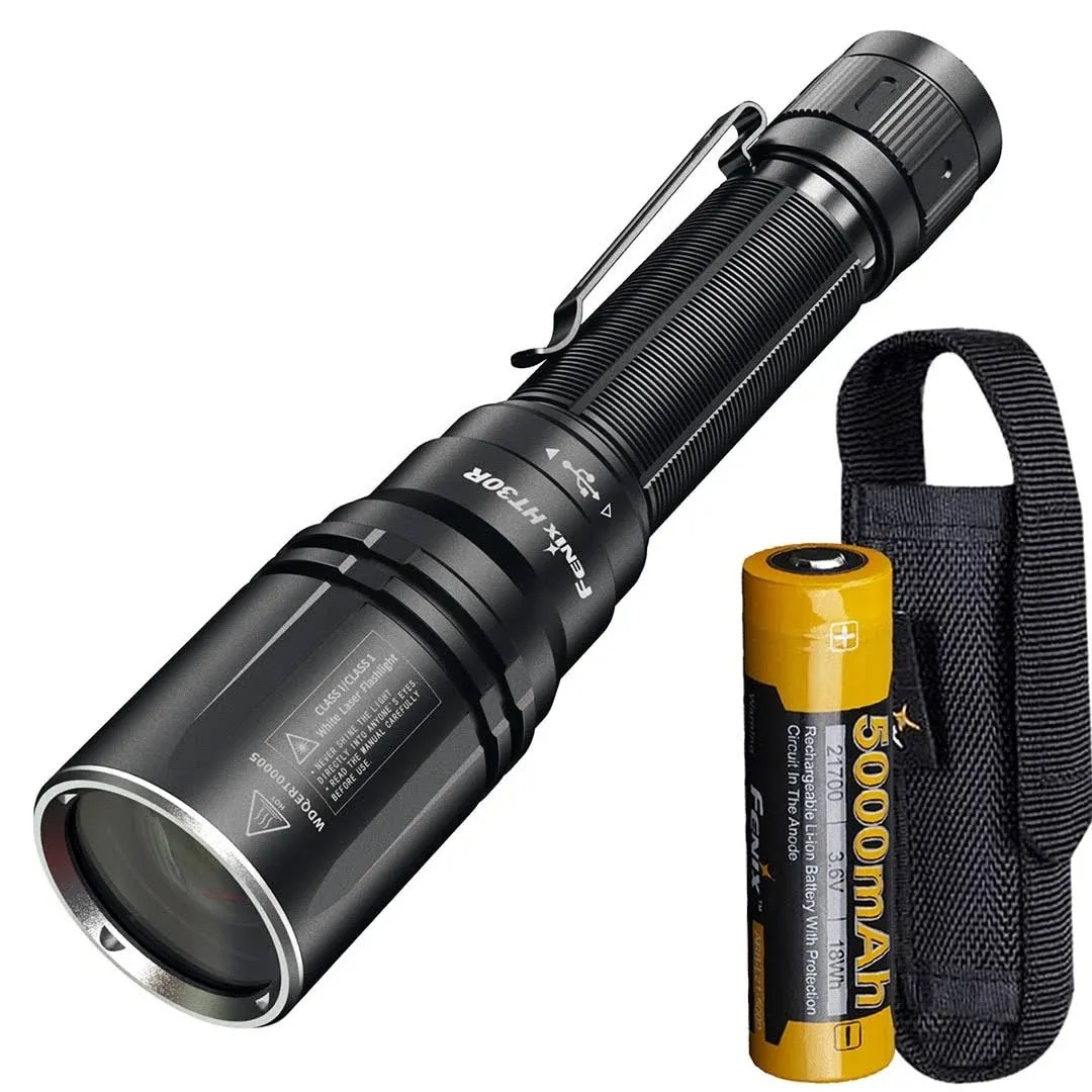 Fenix Ht30r Laser Flashlight Black 500 Lumens