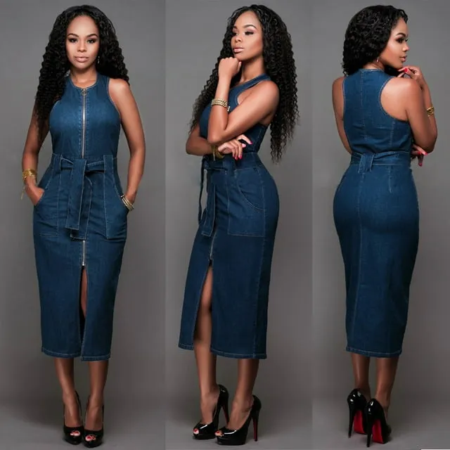 Women's Denim Dress Casual Dress Sheath Dress Shirt Collar Zipper Mini Dress Denim Fashion Modern Outdoor Daily Short Sleeve Summer Spring 2023 Regular Fit Blue Plain S M L XL 2XL