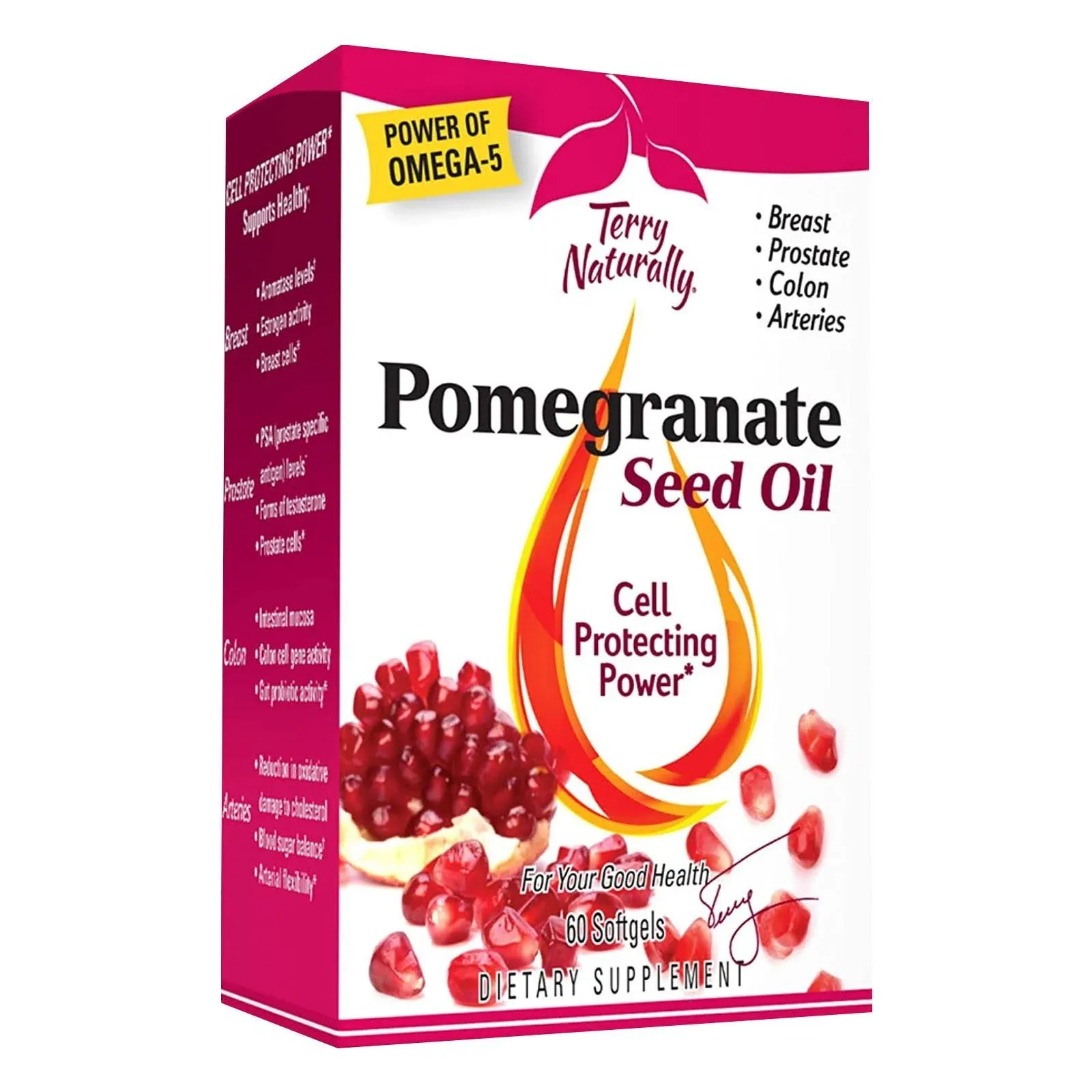 Terry Naturally - Pomegranate Seed Oil 60 Softgels