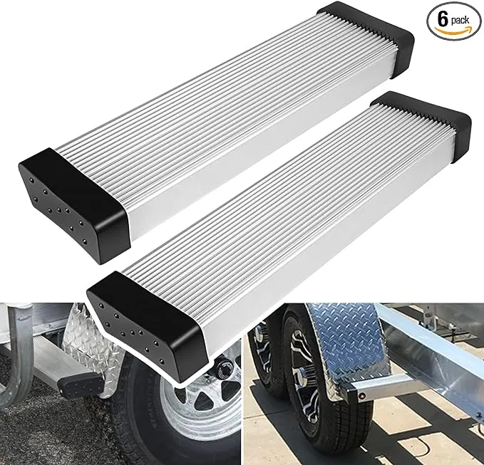 Boat Trailer Aluminum Fender Mounts Fit for Boat Trailer Round& Step Pad Bolt On Brackets