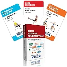 Exercise Flash Cards - Workout Cards Deck - Exercise Cards for Home Workouts Women & Men - Video QR Code Included