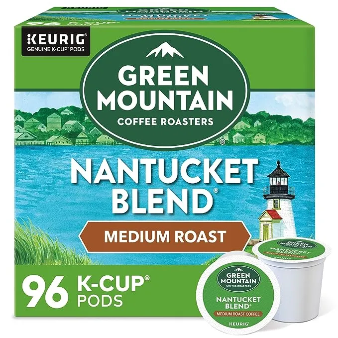 Green Mountain Coffee Nantucket Blend Keurig Single-Serve K-Cup Pods, Medium Roast Coffee, 96 Count