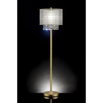 Ok Lighting 64.5H Bhavya Floor Lamp, Gold