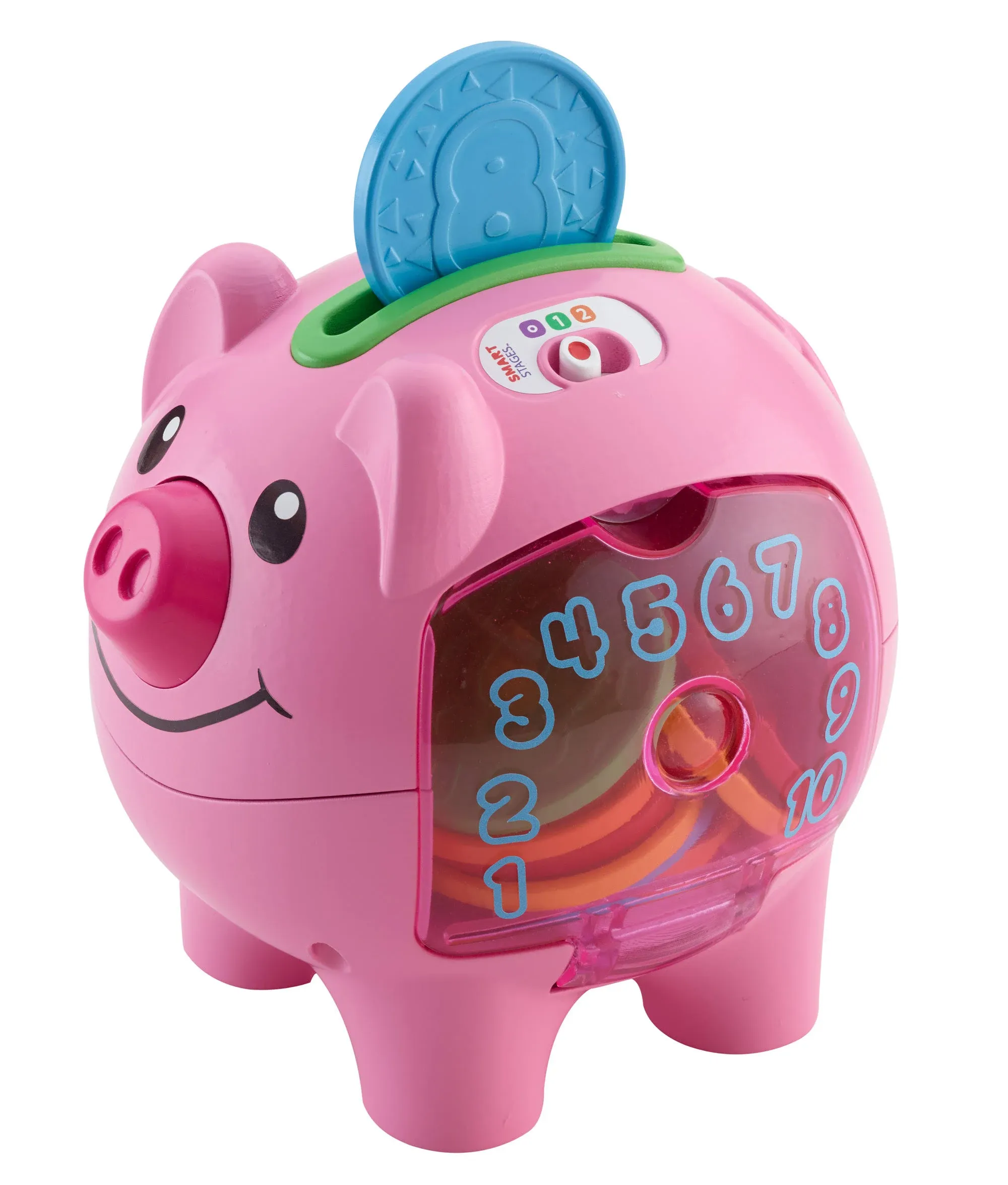 Fisher-Price Laugh & Learn Bilingual Piggy Bank, Pink