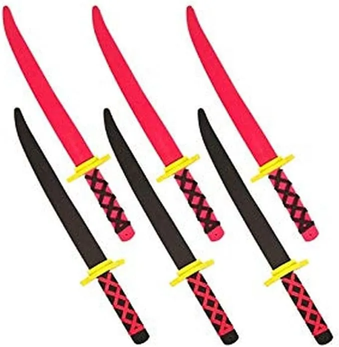 Foam Ninja Swords Set of 6 - Safe & Fun - by Trademark Innovations