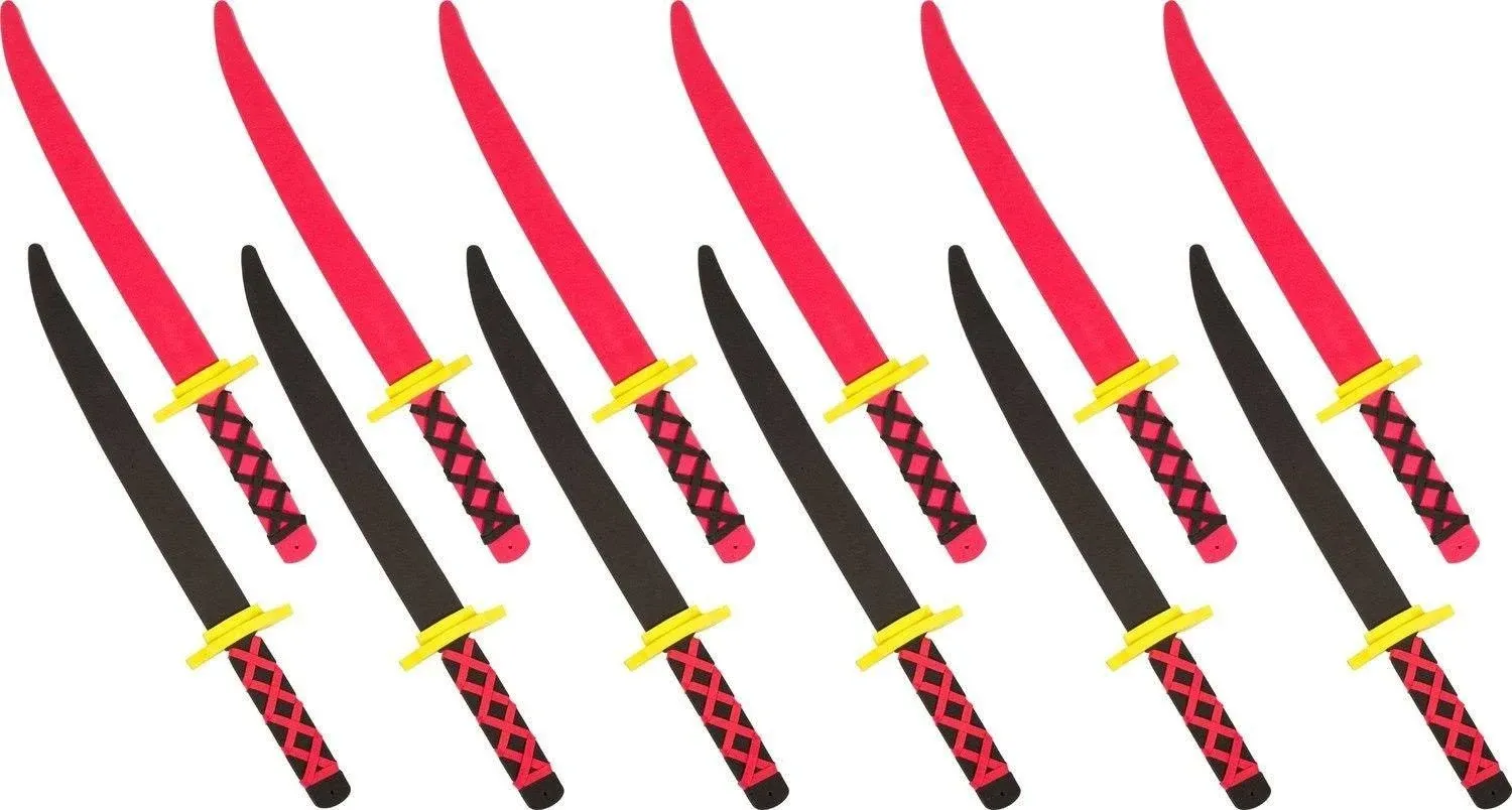 Foam Ninja Swords Set of 6 - Safe & Fun - by Trademark Innovations