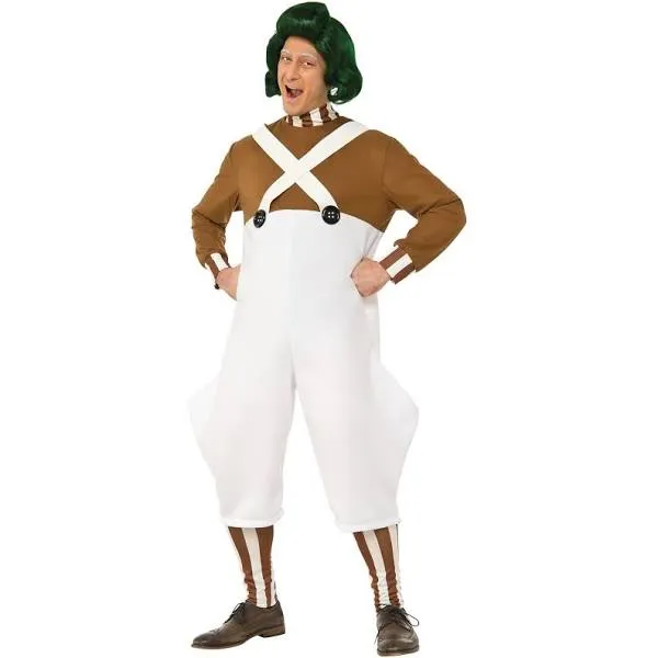 Rubie's Costume Men's Willy Wonka Oompa Loompa Costume, White/Brown, OS