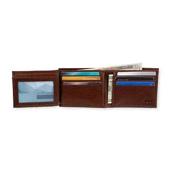 Levi's Men's Rfid Traveler Wallet, Brown