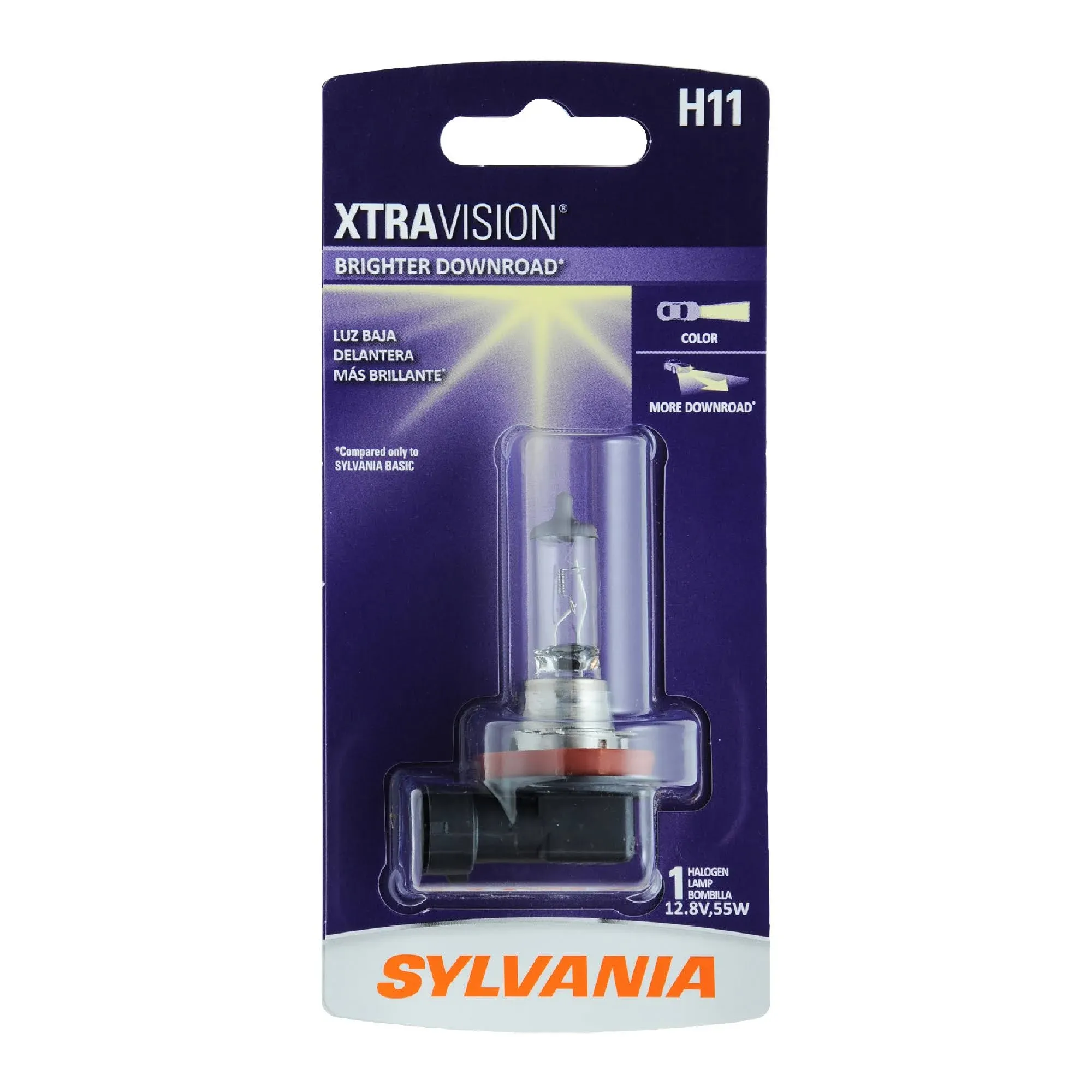 SYLVANIA - H11 XtraVision - High Performance Halogen Headlight (Contains 1 Bulb)