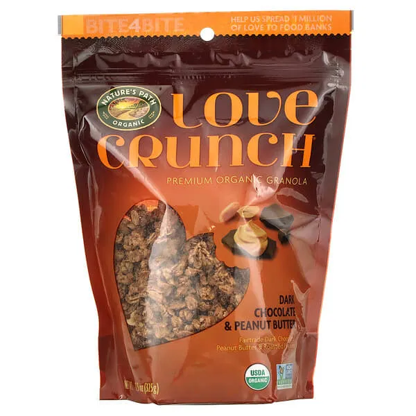 Organic Dark Chocolate and Peanut Butter Granola, 1.65 Lbs. (Pack of 6), Non-Gmo