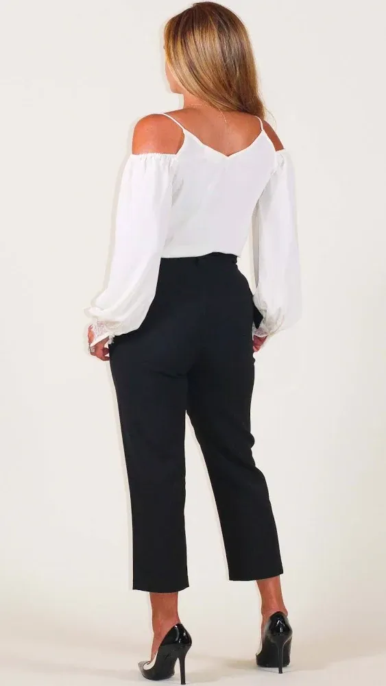 Paper Bag Pants With Waist Belt S