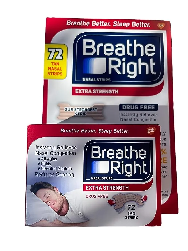 Breathe Right Extra Nasal Strips (72 Count)