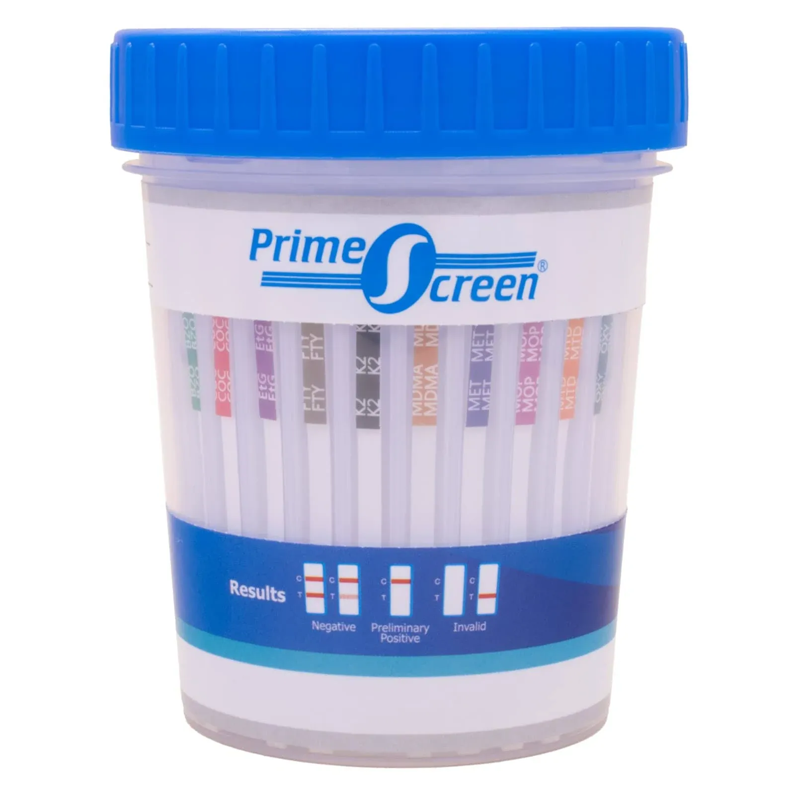 Prime Screen Drug Test Cup 16 Panel Kit (AMP,BAR,BUP,B<wbr/>ZO,COC,mAMP,MD<wbr/>MA,MOP/OP...