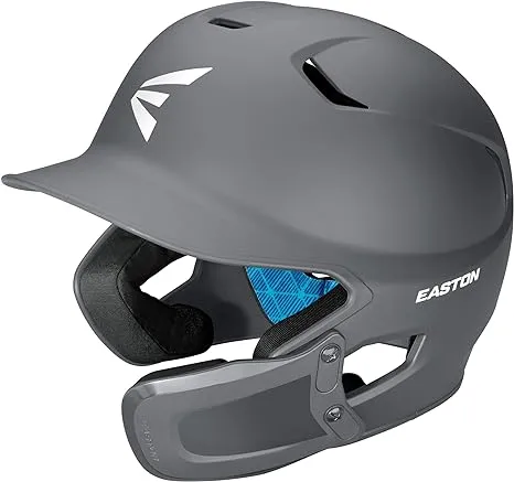 Easton Z5 2.0 Batting Helmet with Universal Jaw Guard, Matte Charcoal / Senior