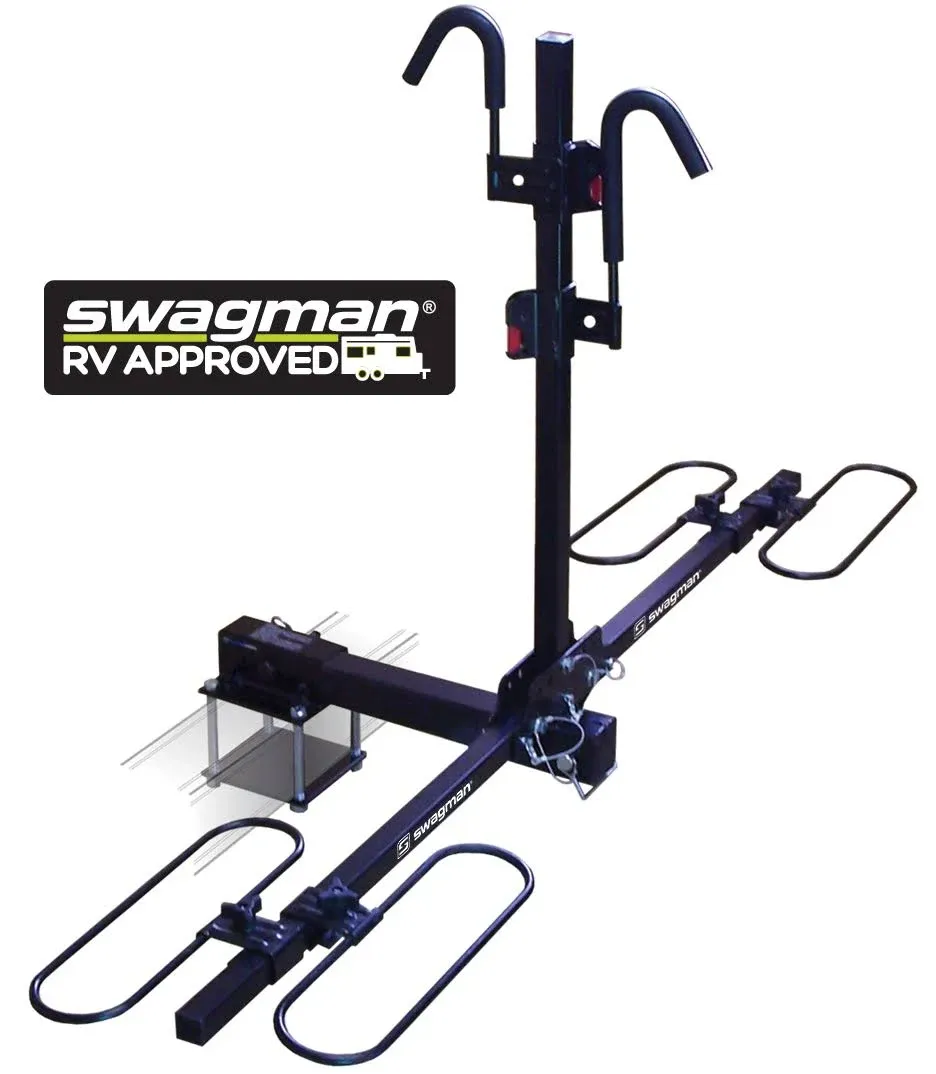 Black Traveler Xc2 Rv Approved Hitch Mount Bike Rack By Swagman Bicycle Carrier