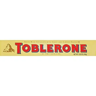 Toblerone Milk Chocolate Bar with Honey and Almond Nougat, 20 - 3.52 oz Bars