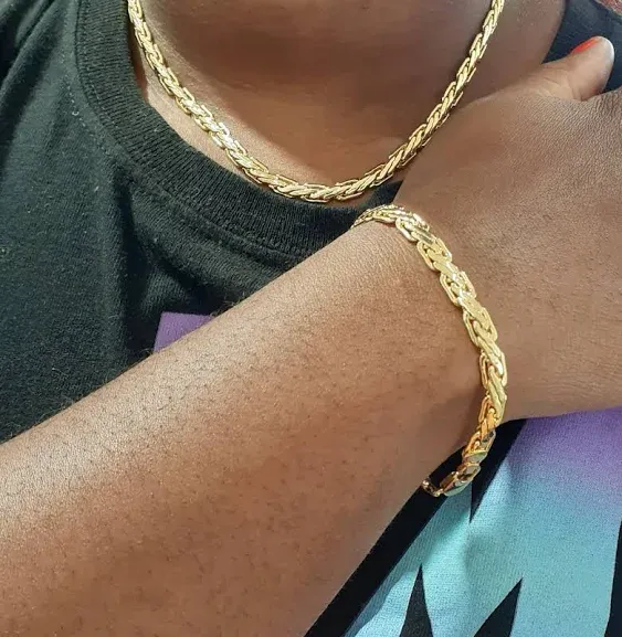 14K Gold Filled Women Chain and Bracelet