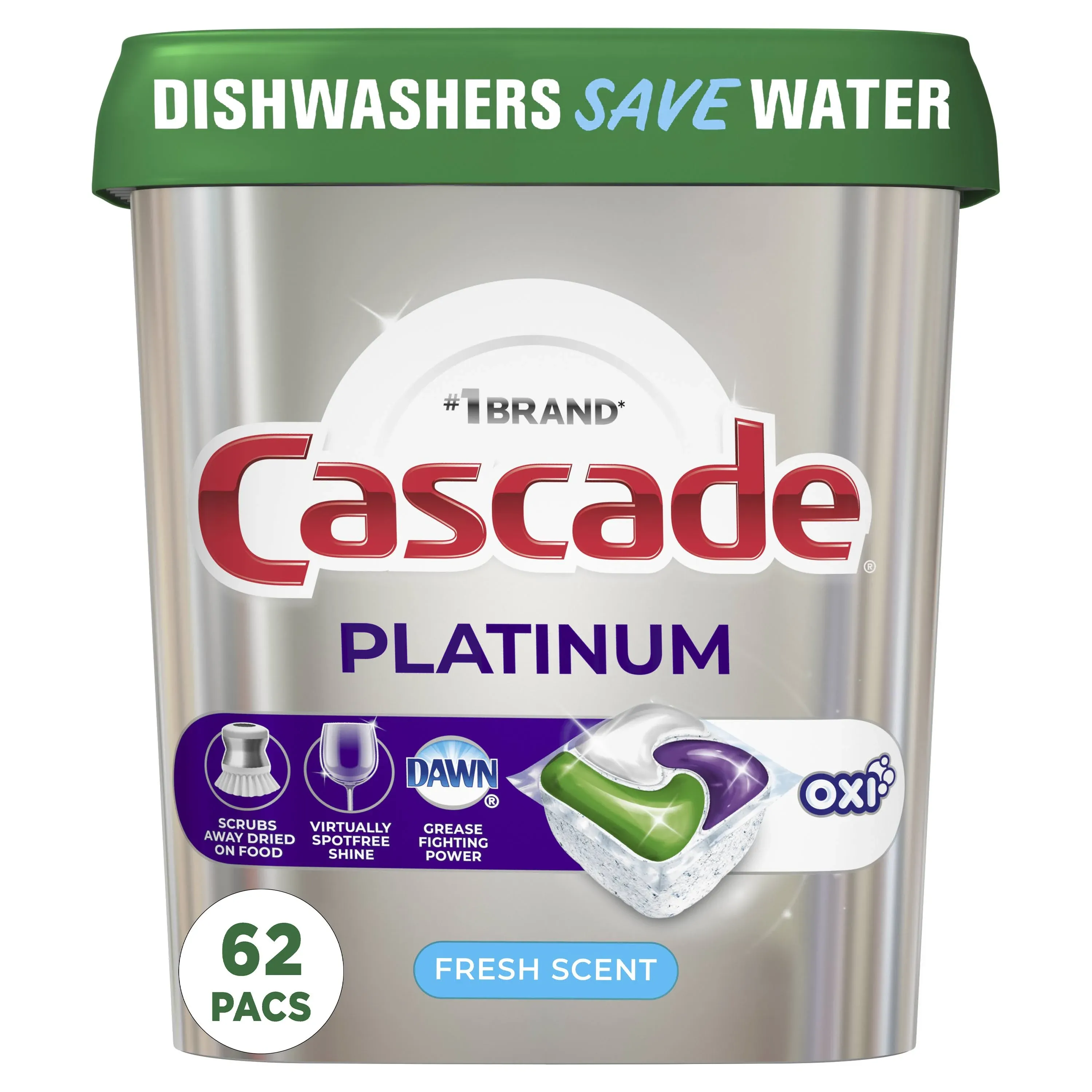 Cascade Dishwasher Detergent Platinum ActionPacs