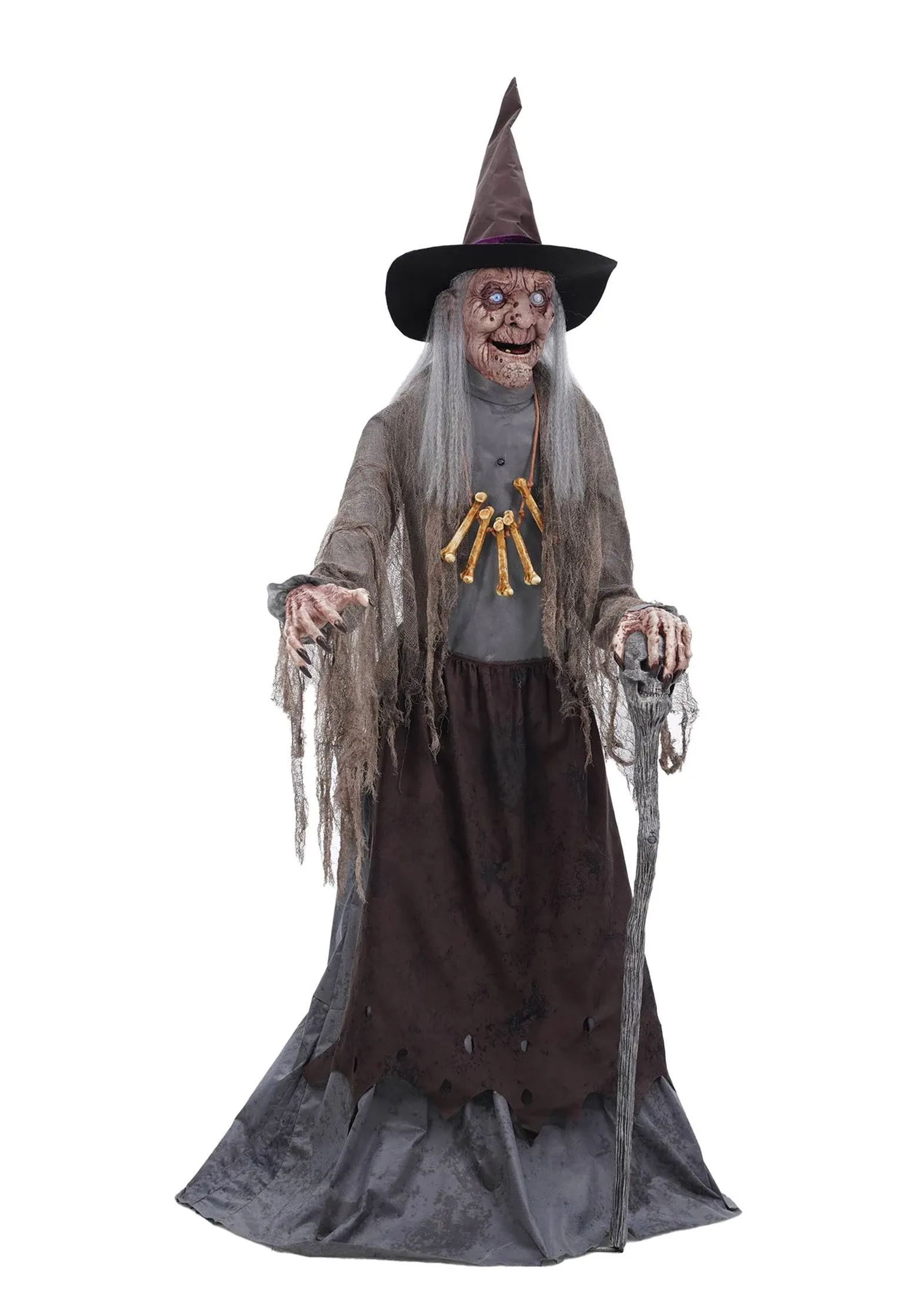 Animated Crone Witch Prop