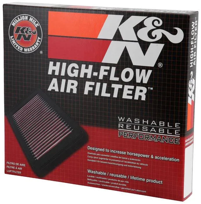 K&amp;N 33-2457 Replacement Air Filter for 2010-2019 Jeep/Dodge SUV V6/V8