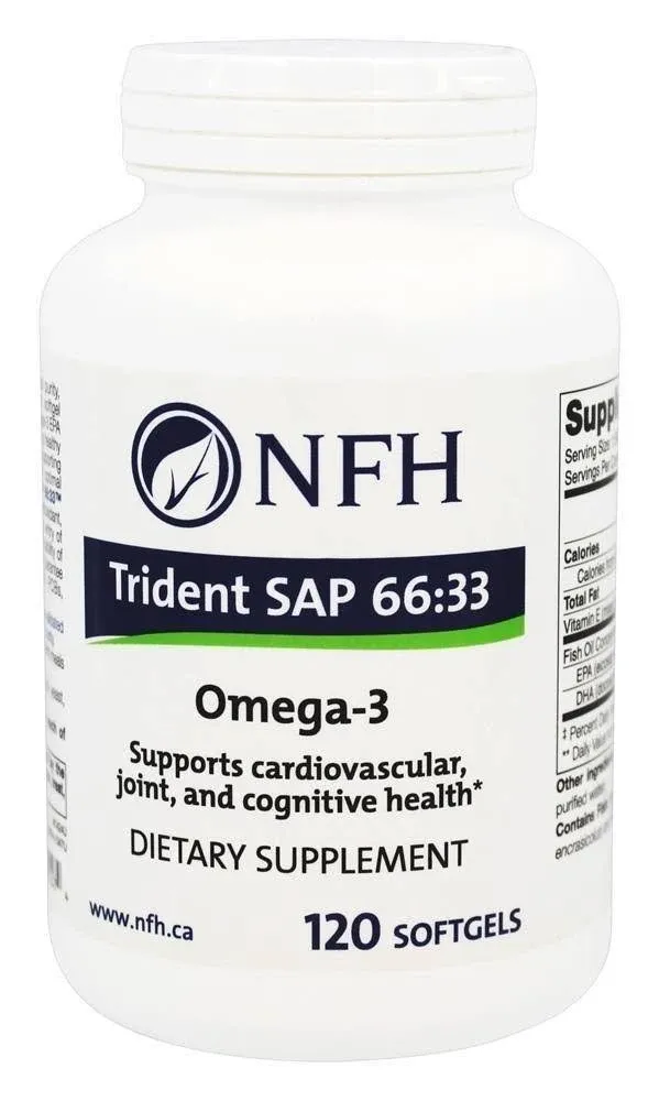 Nutritional Fundamentals for Health Trident SAP 66:33 120 Softgels