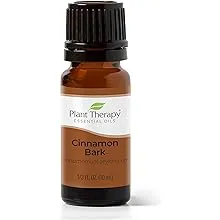 Plant Therapy Cinnamon Bark Essential Oil 10 mL (1/3 oz) 100% Pure, Undiluted, Cinnamon Oil for Diffuser, Spray, Candle Making, Spicy, Sweet Scent, Therapeutic Grade