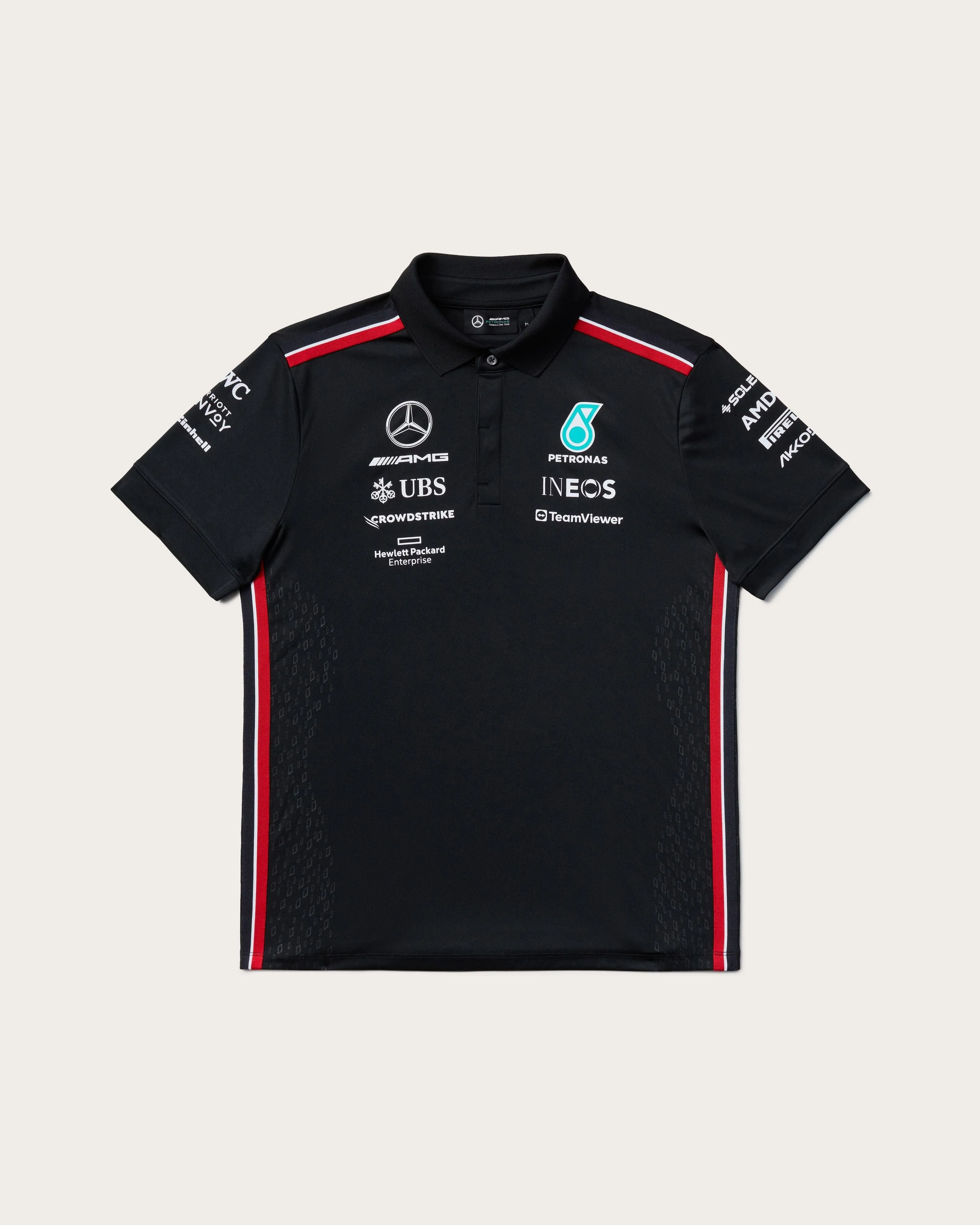 Mercedes AMG Petronas F1 2023 Team Polo - Black