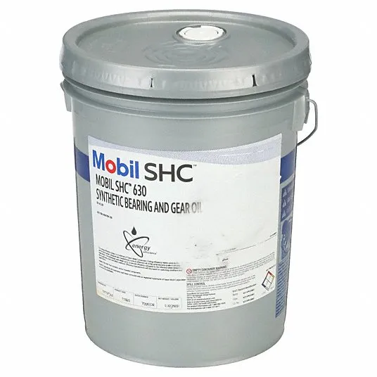 MOBIL Gear Oil: SHC 630, 5 gal, Pail, 220, Orange