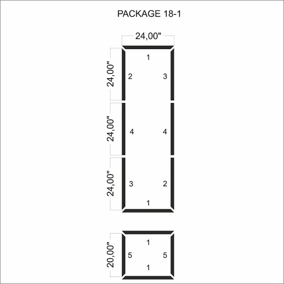 Ready to Assemble Wall Molding Kit Pieces, All Edges Precut, Factory Primed Wall ...