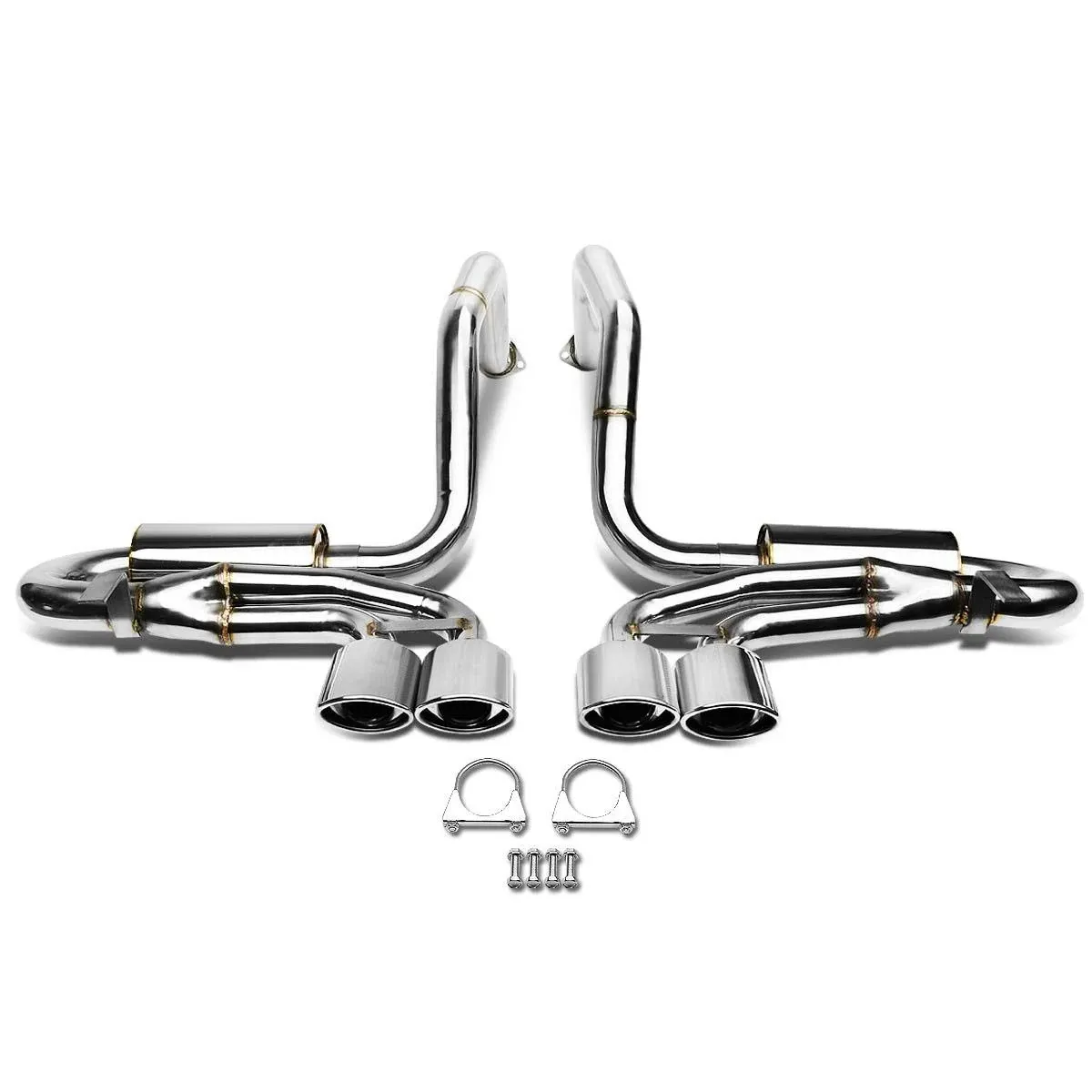 Catback Exhaust w/Quad Oval Tips 97-04 Chevy Corvette