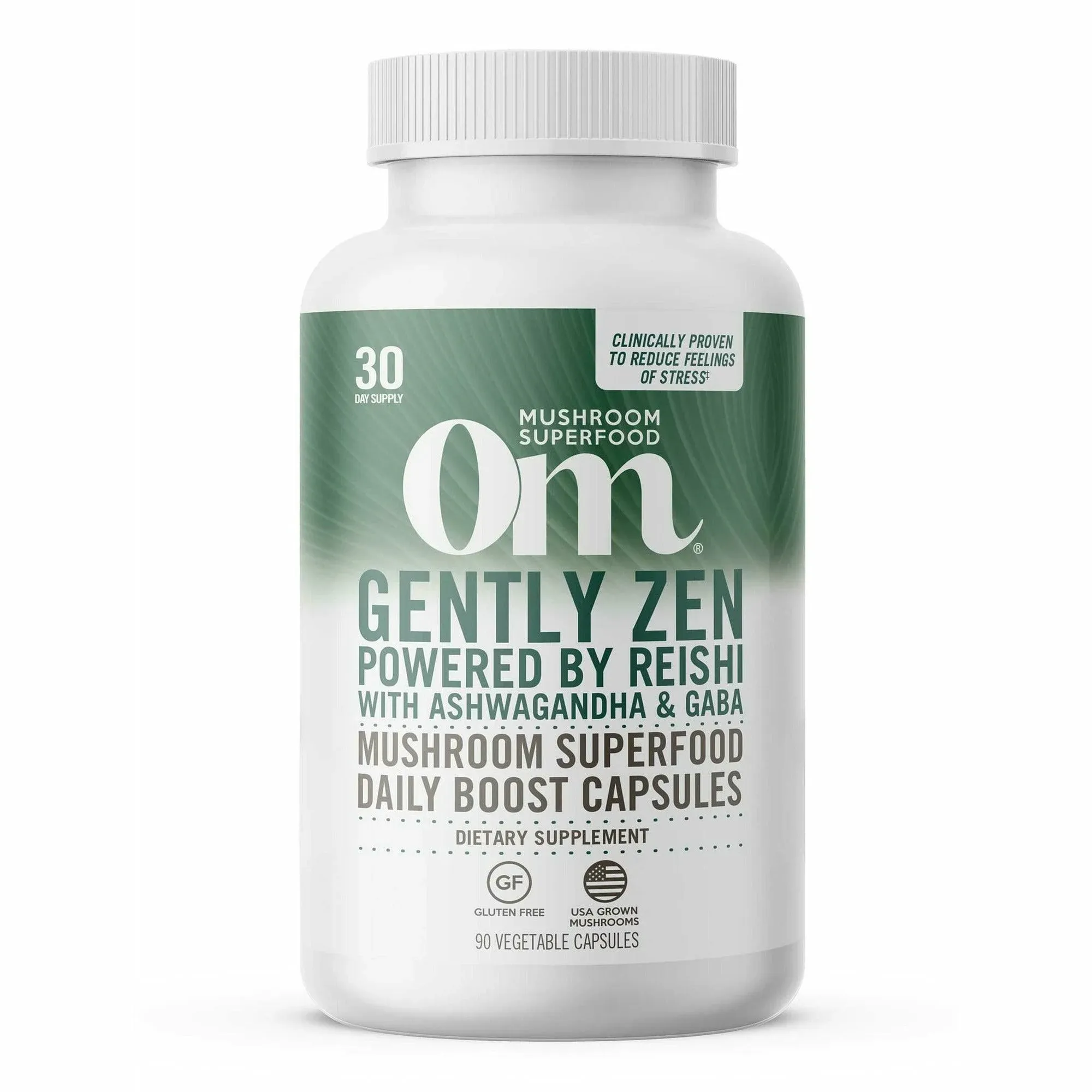 Om Gently Zen Mushroom Superfood Capsules 90 ct