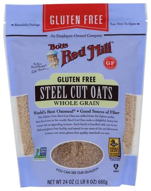 Bob's Red Mill Gluten Free Organic Steel Cut Oats, 24 Ounce 