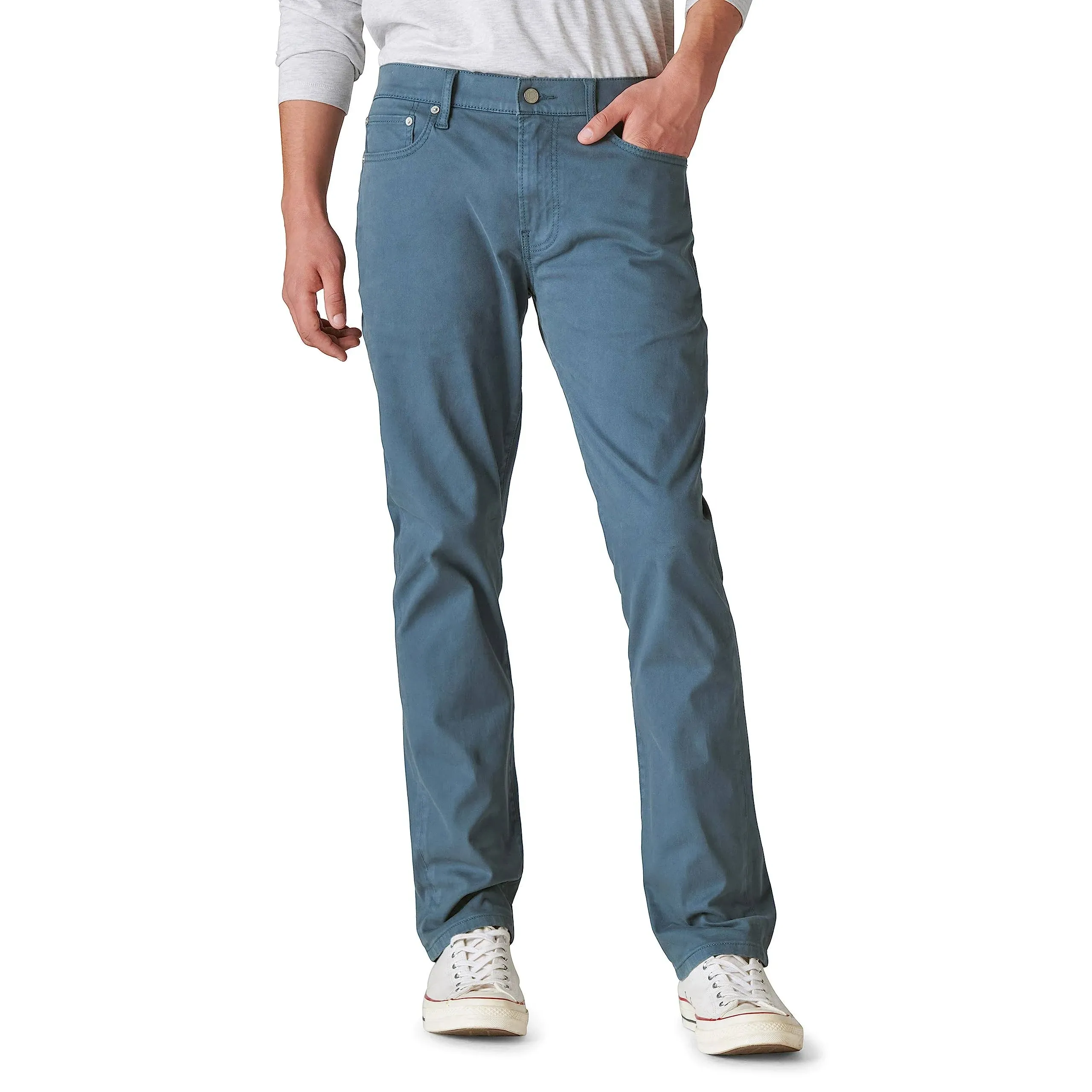 Lucky Brand 410 Athletic Straight Sateen Stretch Jean - Men's Pants Denim ...