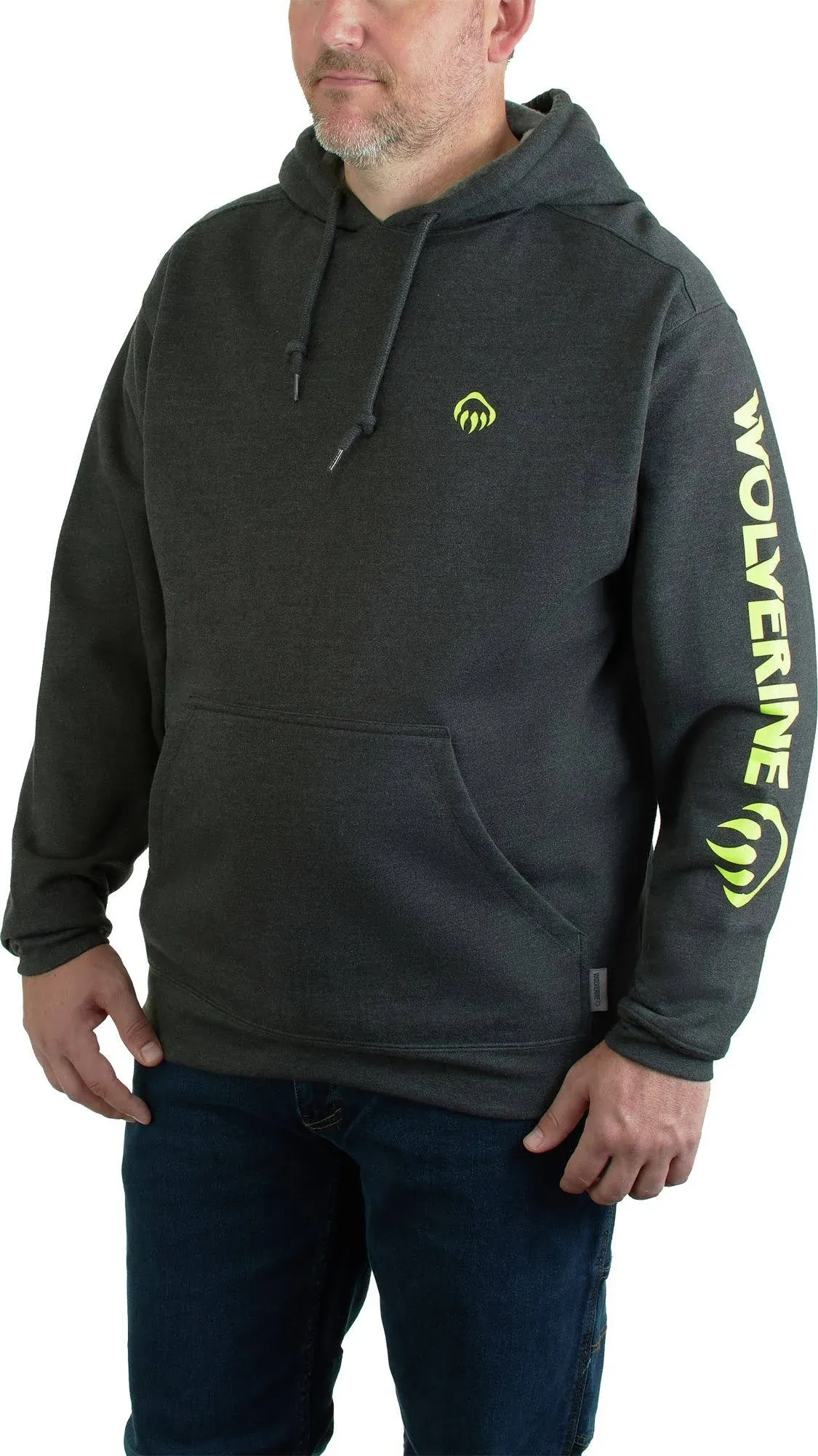 WOLVERINE Men&#039;s, Graphic Sleeve Logo Hoodie