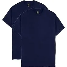 Hanes Beefy Men's T-Shirt Pack, 2-Pack Navy XL